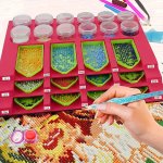 1SET Diamond Painting Accessories Tray Diy Diamond Embroidery Tool Storage Tray Drill Pen Storage Organizer Beading Storage Tray