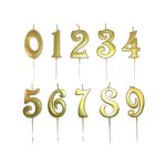 Goldair Gold Stick Candle Curly