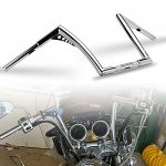 Lkv 12" Rise Handlebar 1-1 4" Ape Hangers Handlebar Z Bars Compatible With Harley Sportster XL 883 1200 Softail Flst Fxst Dyna