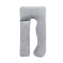 Full Body Pregnancy Pillow Detachable U Shape - Grey