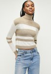 Superbalist Burnout Stripe Roll Neck - Grey