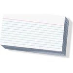 Rbe Small Record Cards 76X127MM Pack Of 5