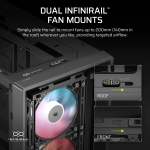 FRAM E 4000D Lcd Rs Argb Premium Mid-tower PC Case Includes 4X RS120 Pwm Argb Fans Xeneon Edge Black.