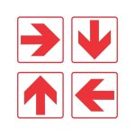 Red Arrow Location Of Fire Fighting Equipment Safety Sign Fb 1