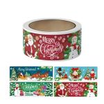 120 Piece Christmas Decorative Sealing Labes Sticker Roll