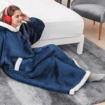 Extra Long Hoodie Blanket - Pink