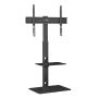 2 Tier Universal Floor Tv Stand 30-70 Tempered Glass Vesa 600X400MM