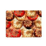 Golden Christmas Decorations Placemats