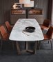 Marble / Stone Top Dining Table Custom Made - 2M X1M Steel Legs