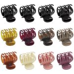 12PCS Small Claw Hair Clips With Double Row Teeth For Fine Or Thick Hair - 1.6" Medium Strong Hold Matte Or Glossy Cute Jaw