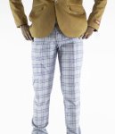 The Vault Nexxt Slim Fit Check Trousers