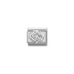 Composable Classic Link Silver Rose With Cz