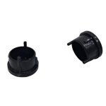 Curtain Rails End Caps Black 25MM