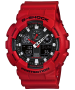 Casio G-shock GA-100B Analog-digital Men& 39 S Watch Red