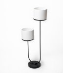 Matt Black U-planter Ceramic Pots Included