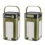2 Pack Solar LED Camping Lantern Portable IPX4 Waterproof Camping Lamp