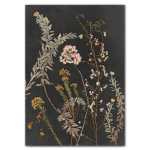 Night Garden 2 Art Print - A4 Framed Canvas With Natural Wood Frame