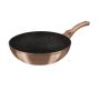 - 30CM Marble Coating Wok - Rose Gold Metallic
