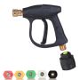 Handheld High Pressure Car Wash Water Gun With 5 Nozzles Adapter