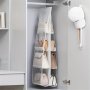 1PC Space Saving Bag Organizers Multi Layer Hanging Handbag Purse Organizer For Wardrobe Closet Bag Storage Holder For Retail Stores