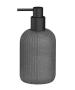 Ribbed Soap Dispenser Grey