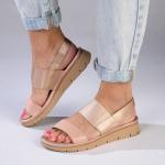 Tegan Wedge Sandal - Rose Gold - 8