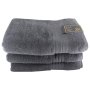 Big And Soft Luxury 600GSM 100% Cotton Towel Bath Towel Pack Of 3 - Dark Grey