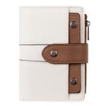 Cluci Small Wallet For Women Leather Bifold Multi MINI Card Holder Organizer Designer Ladies Zipper Coin With Removable Id Windo
