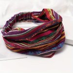 1PC Stylish Boho Headband With Drawstring And Crossover Design - Perfect For Any Occasion