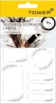 Home Organ. - Textured Storage Labels 36 Labels