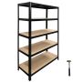 Steel Racking 5 Tier Shelving Anti Rust Mdf 180X120X60 +hammer