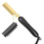 Electric Hair Hot Comb - 2 In 1 Straightener/curling Iron
