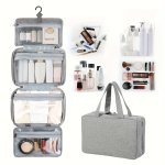 Versatile Large Capacity Travel Toiletry Bag With Wet dry Separation - Waterproof Foldable Design For Easy Storage & Organizatio