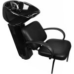 Shampoo Unit Snooze 303 036 013 016 Ceramic Basin On Pedestal & Chair Black