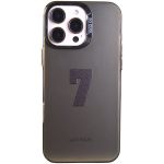 Phone Case With Lucky Seven - Iphone 16 Pro - Black Chrome