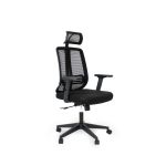 Phansi Office Chair Lily High Back Operator Chair With Headrest Black