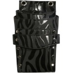 Scissor Pouch Black Zebra Pvc Empty