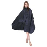 Salon Cape Purple Patterned Soft Fabric Polyester & Nylon Studs