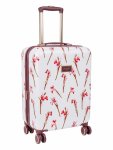 Ted Baker Wild Iris 4-WHEEL Carry On Trolley Case White