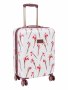 Ted Baker Wild Iris 4-Wheel Carry On Trolley Case White