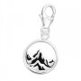 C933 - 925 Sterling Silver Mountain Clip On Charm