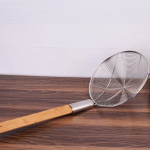 Stainless Steel Wooden Handle Mesh Strainer 30CM