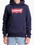 Levi's Levis Boys Batwing Screenprint Hooded Dress Blue - Dress Blue 7