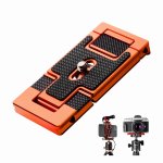 K&f Magic-plate 2-IN-1 Quick Release Plate For Cameras & Smartphones