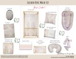 Cot Duvet Bedding Golden Rose Wash Set