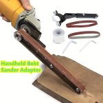 6PCS Angle Grinder Modified Accessories Belt Sander Modified Bracket Angle Grinder Modified Belt Sander Woodworking Sandpaper Sa