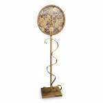 Footed Clock Gold