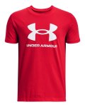 Boys' Ua Sportstyle Logo Short Sleeve - Radio Red Ylg
