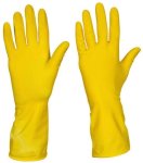Yellow Rubber Gloves Large Wet And Dry