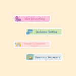 Colour Skinny Labels - Designer Themes